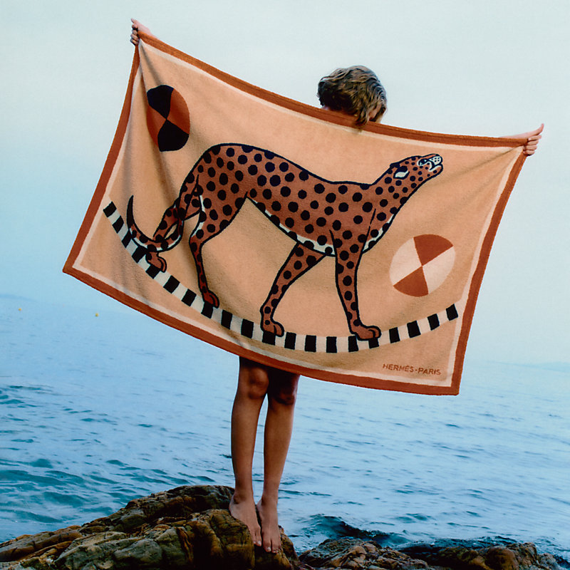 HERMES Beach Bath Towel Blanket Rug Cotton Jin et Leo